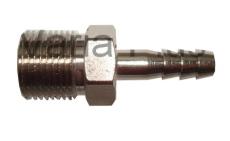 Koncovka mosadz priama  1/4G venk. D=7 mm