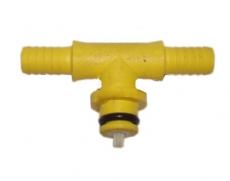 Nipl nylon T + O kroužek D.6mm pro pumpu pneu SHURFLO