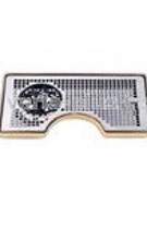 Odkapnice Inox s vykrojením s odstřikem D=130